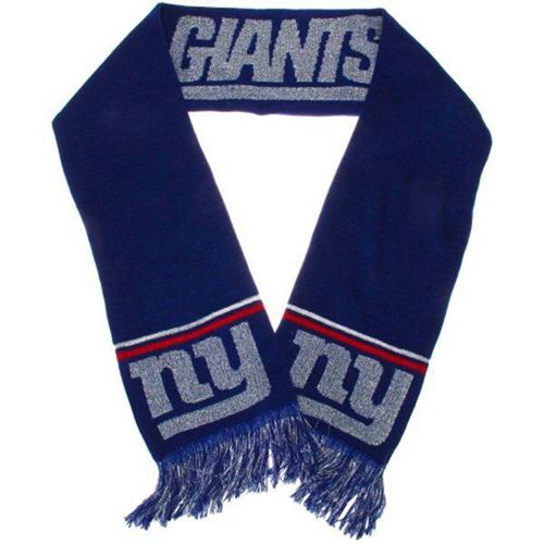 New York Giants Ladies Metallic Thread Scarf Blue