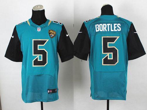  Jaguars #5 Blake Bortles Teal Green Team Color Men's Stitched NFL Elite Jersey