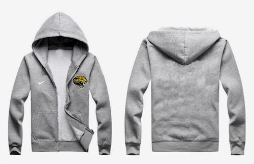  Jacksonville Jaguars Authentic Logo Hoodie Grey