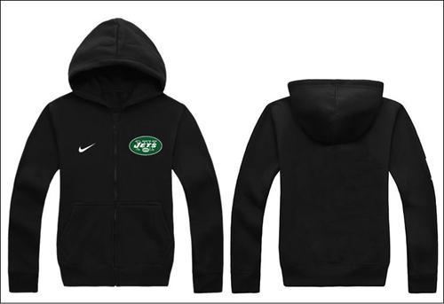  New York Jets Authentic Logo Hoodie Black