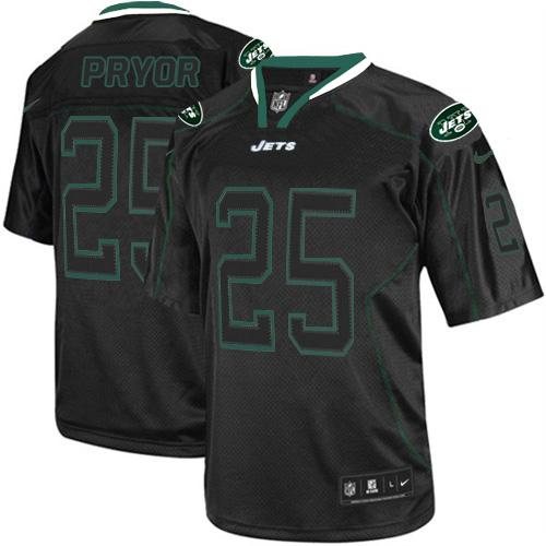  Jets #25 Calvin Pryor Lights Out Black Men's Stitched NFL Elite Jersey