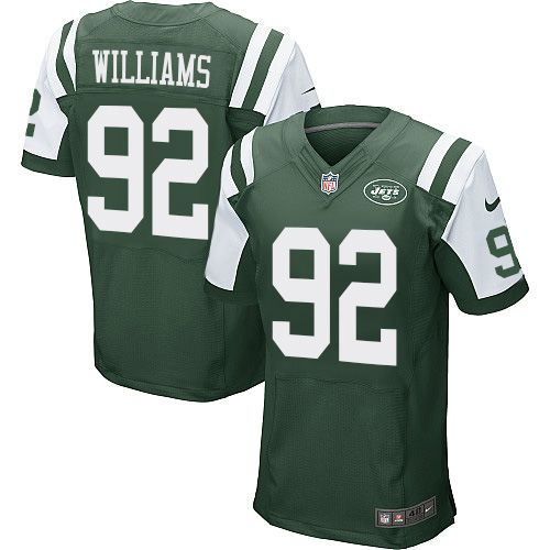  Jets #92 Leonard Williams Green Team Color Men's Stitched NFL Elite Jersey