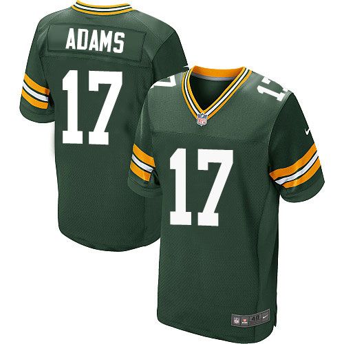  Packers #17 Davante Adams Green Team Color Men's Stitched NFL Elite Jersey