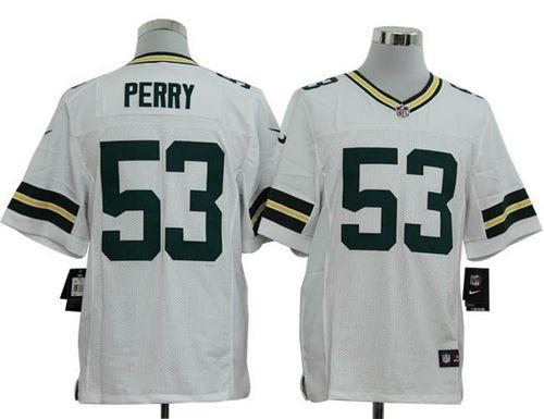  Packers #53 Nick Perry White Men's Stitched NFL Elite Jersey
