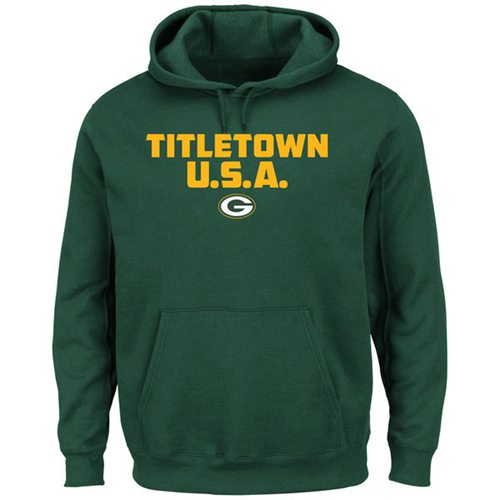 Green Bay Packers Majestic Hot Phrase Pullover Hoodie Green