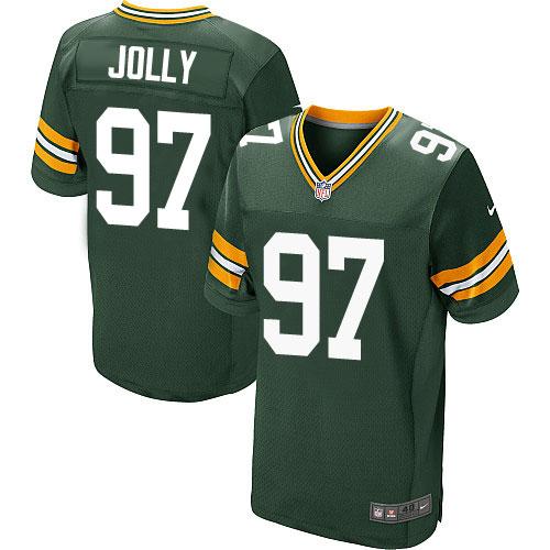  Packers #97 Johnny Jolly Green Team Color Men's Stitched NFL Elite Jersey