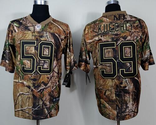  Panthers #59 Luke Kuechly Camo Realtree Men's Stitched NFL Elite Jersey