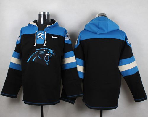  Panthers Blank Black Player Pullover NFL Hoodie