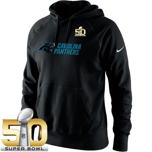 Men's Carolina Panthers  Black Super Bowl 50 Lockup Pullover Hoodie