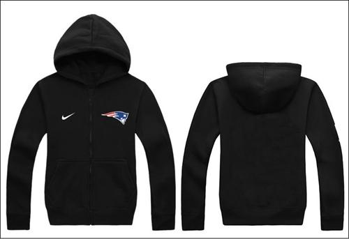  New England Patriots Authentic Logo Hoodie Black