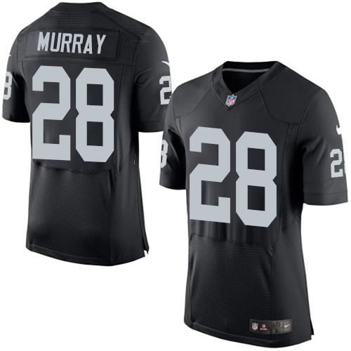  Raiders #28 Latavius Murray Black Team Color Men's Stitched NFL Elite Jersey