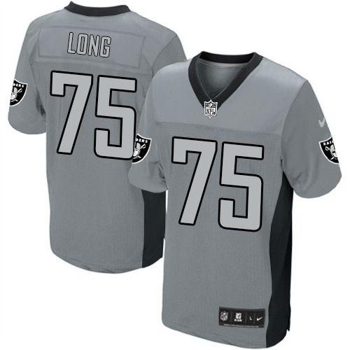  Raiders #75 Howie Long Grey Shadow Men's Stitched NFL Elite Jersey