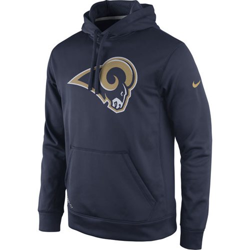 Los Angeles Rams  Practice Performance Pullover Hoodie Navy