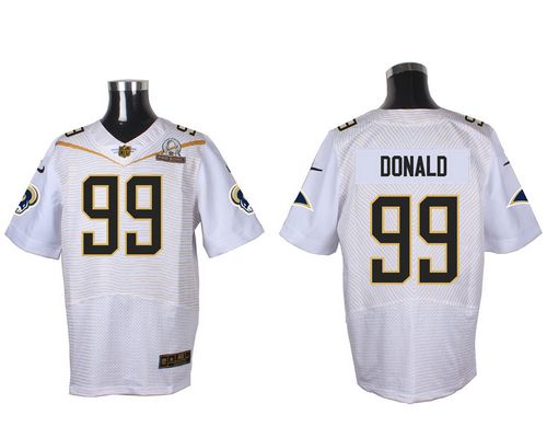  Rams #99 Aaron Donald White 2016 Pro Bowl Men's Stitched NFL Elite Jersey