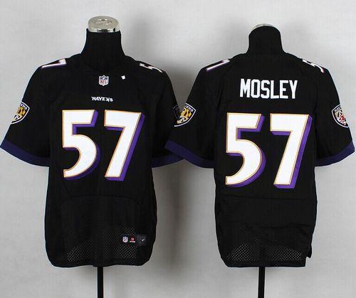  Ravens #57 C.J. Mosley Black Alternate Men's Stitched NFL New Elite Jersey