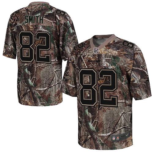  Ravens #82 Torrey Smith Camo Men's Stitched NFL Realtree Elite Jersey