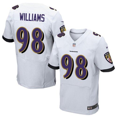  Ravens #98 Brandon Williams White Men's Stitched NFL New Elite Jersey