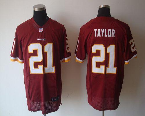  Redskins #21 Sean Taylor Burgundy Red Team Color Men's Stitched NFL Elite Jersey