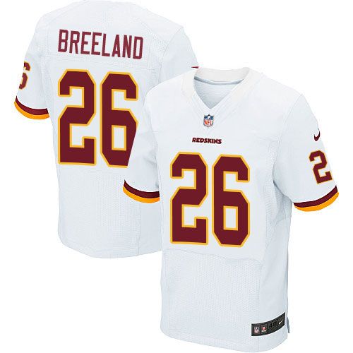  Redskins #26 Bashaud Breeland White Men's Stitched NFL Elite Jersey