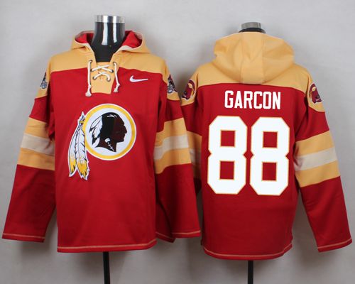  Redskins #88 Pierre Garcon Burgundy Red Player Pullover NFL Hoodie