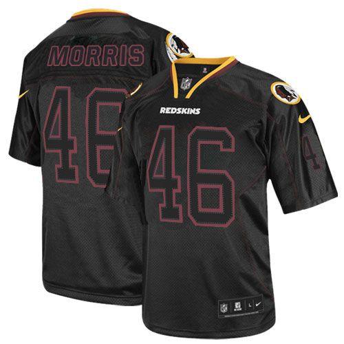  Redskins #46 Alfred Morris Lights Out Black Men's Stitched NFL Elite Jersey