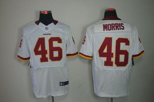  Redskins #46 Alfred Morris White Men's Stitched NFL Elite Jersey