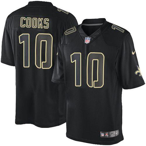  Saints #10 Brandin Cooks Black Men's Stitched NFL Impact Limited Jersey