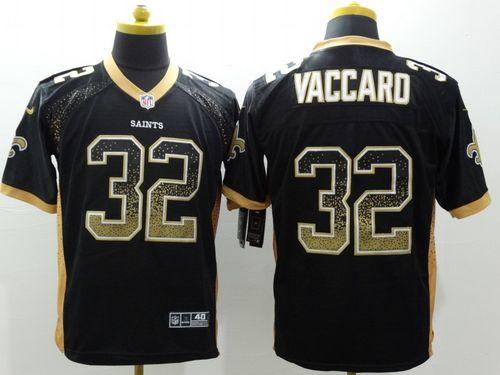 Saints #32 Kenny Vaccaro Black Team Color Men's Stitched NFL Drift Fashion Jersey