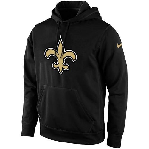 Men's New Orleans Saints  Black KO Logo Essential Hoodie 2