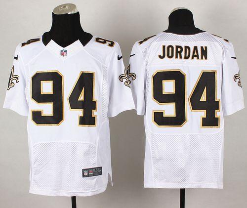  Saints #94 Cameron Jordan White Men's Stitched NFL Elite Jersey