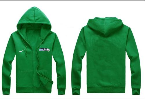  Seattle Seahawks Authentic Logo Hoodie Green