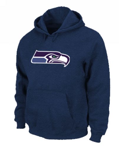 Seattle Seahawks Logo Pullover Hoodie Dark Blue