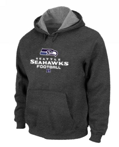 Seattle Seahawks Critical Victory Pullover Hoodie Dark Grey