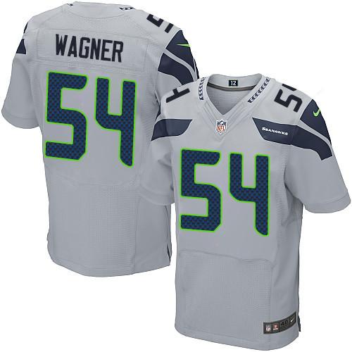  Seahawks #54 Bobby Wagner Grey Alternate Men's Stitched NFL Elite Jersey