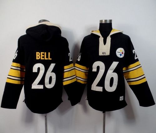 Pittsburgh Steelers #26 Le'Veon Bell Black Player Winning Method Pullover NFL Hoodie