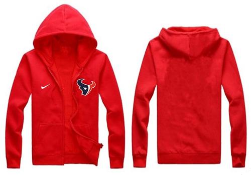  Houston Texans Authentic Logo Hoodie Red