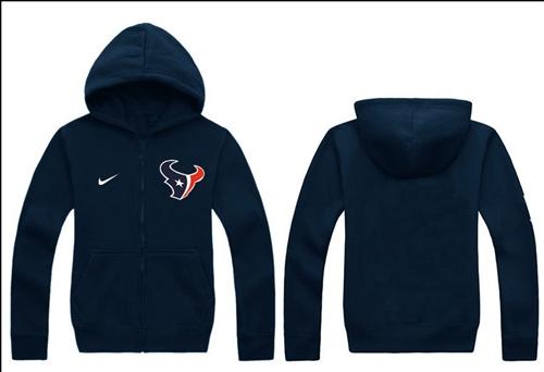  Houston Texans Authentic Logo Hoodie Navy Blue