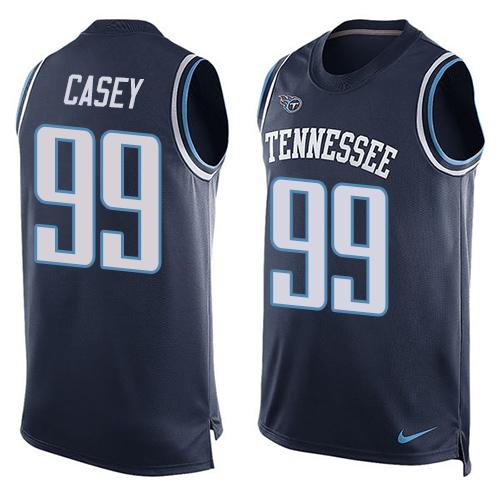  Titans #99 Jurrell Casey Navy Blue Alternate Men's Stitched NFL Limited Tank Top Jersey