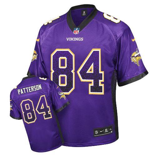  Vikings #84 Cordarrelle Patterson Purple Team Color Men's Stitched NFL Elite Drift Fashion Jersey