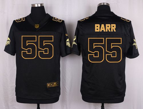  Vikings #55 Anthony Barr Black Men's Stitched NFL Elite Pro Line Gold Collection Jersey