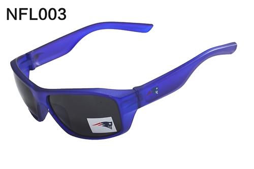 New England Patriots Logo Full Rim Polarized Sunglasses Blue