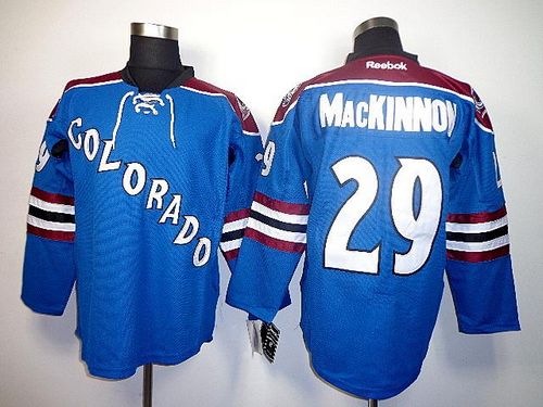 Avalanche #29 Nathan MacKinnon Blue Third Stitched NHL Jersey