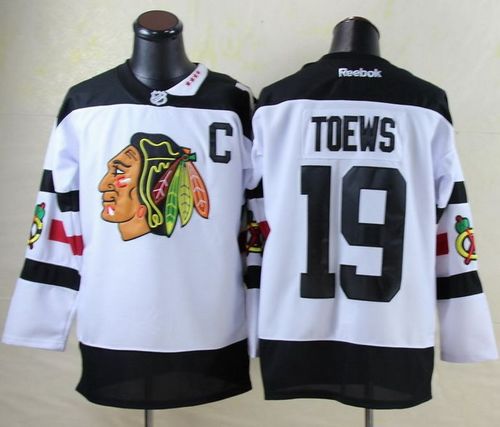 Blackhawks #19 Jonathan Toews White 2016 Stadium Series Stitched NHL Jersey