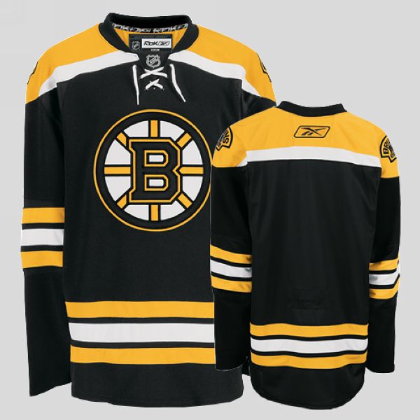Bruins Blank Stitched Black NHL Jersey