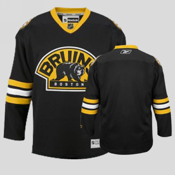 Bruins Blank Stitched Black Third NHL Jersey