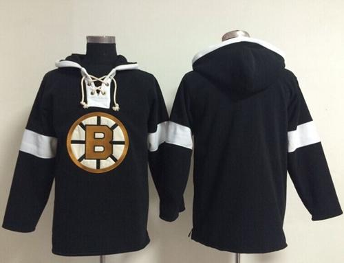 Bruins Blank Black NHL Pullover Hoodie