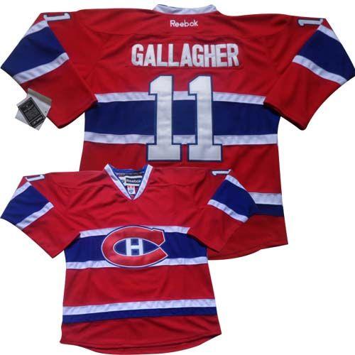 Canadiens #11 Brendan Gallagher Red Home Stitched NHL Jersey