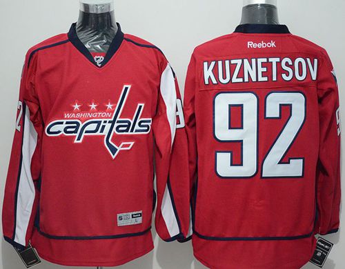 Capitals #92 Evgeny Kuznetsov Red Home Stitched NHL Jersey