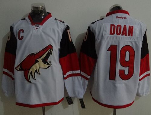 Coyotes #19 Shane Doan White Road Stitched NHL Jersey