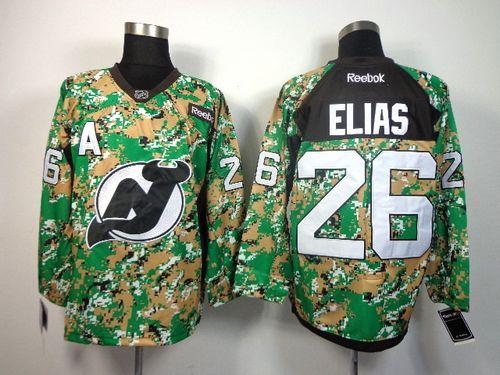 Devils #26 Patrik Elias Camo Veterans Day Practice Stitched NHL Jersey